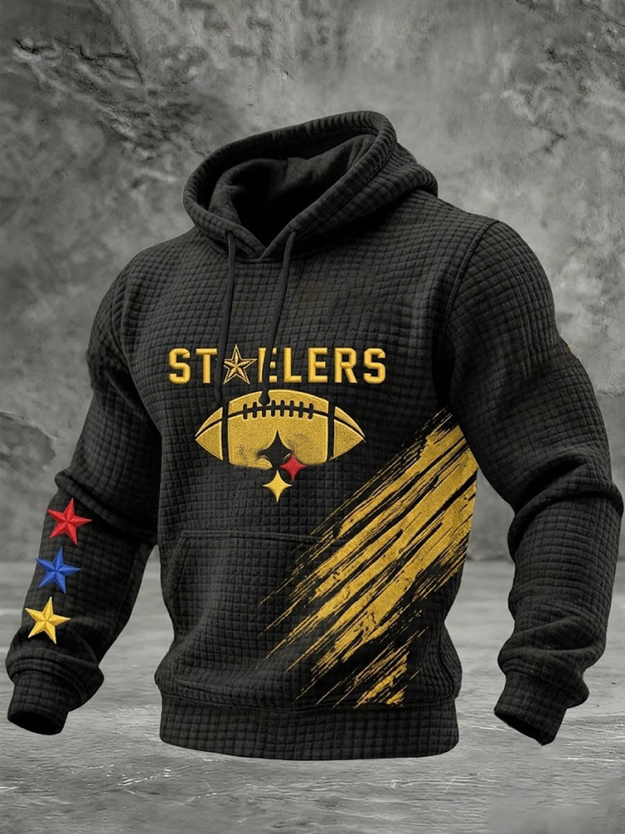 Men's Football Printed Casual Hoodie
