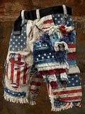 Men's Independence Day Printed Casual Shorts