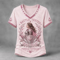 Women's Veteran Warrior Floral Art Print T-Shirt