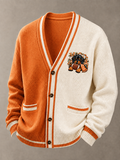 Men'S Sports Football Long Sleeved Cardigan