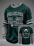 Men'S Football Printed Waffle T-Shirt