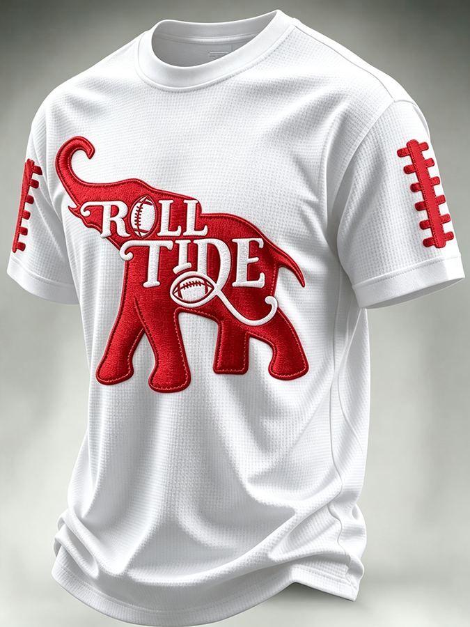 Men'S Football Fan Waffle T-Shirt