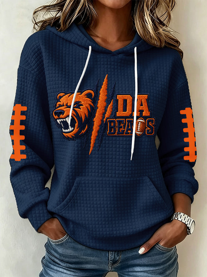 Women'S Football Fans Print Sweatshirt