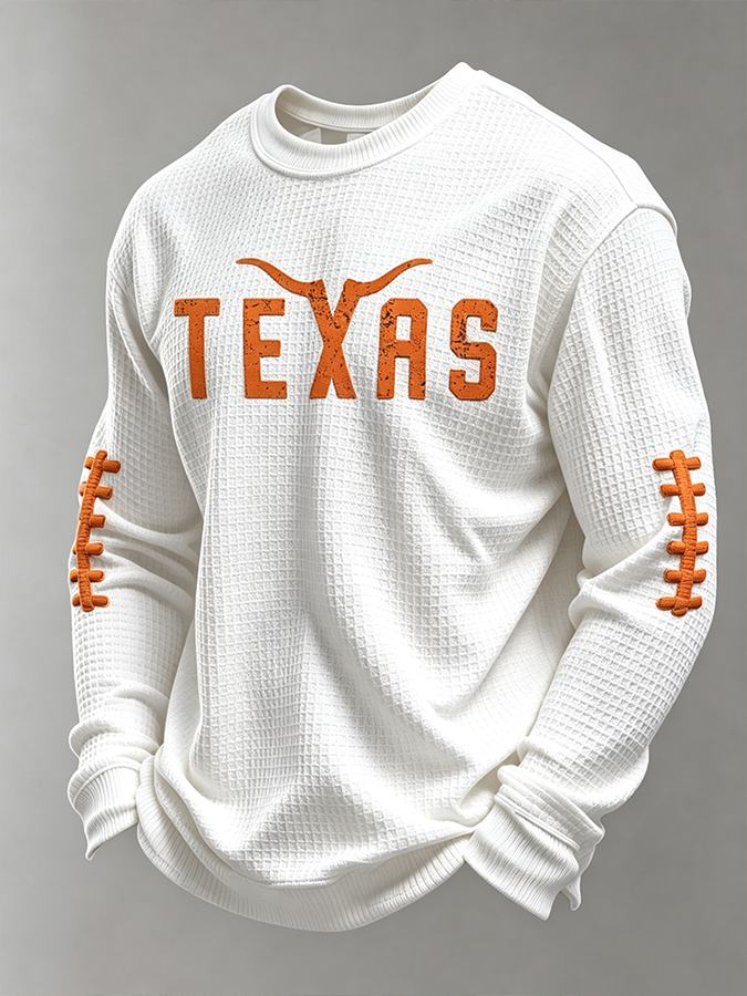 Men's Rugby Printed Waffle T-Shirt
