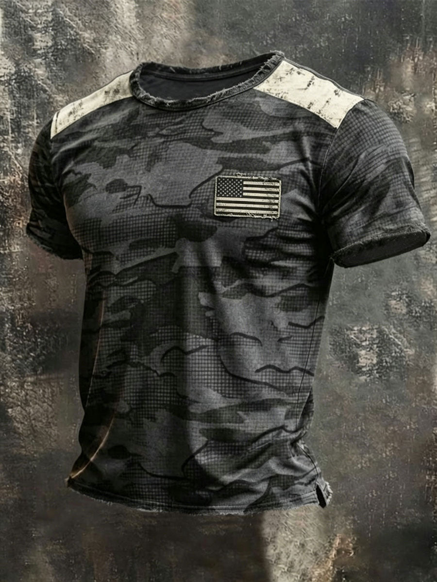 Men'S Retro 250Th Anniversary American Short-Sleeve T-Shirt