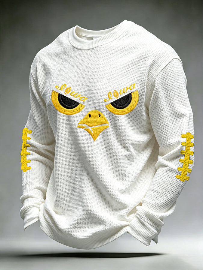 Men'S Football Printed Waffle T-Shirt