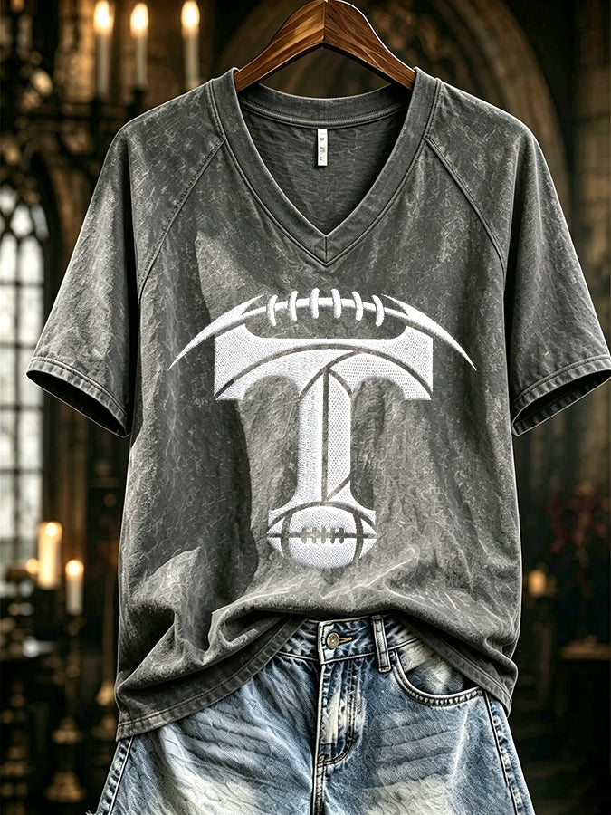 Women's Football Print T-shirt