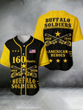 Men's Buffalo Soldier Art Print Casual Shirt