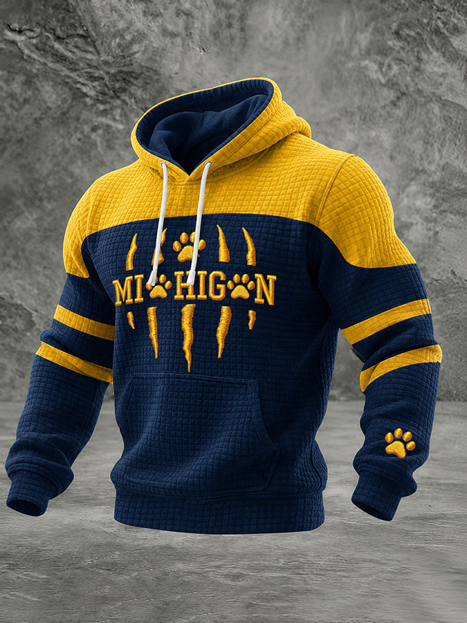Men's Football Printed Casual Hoodie
