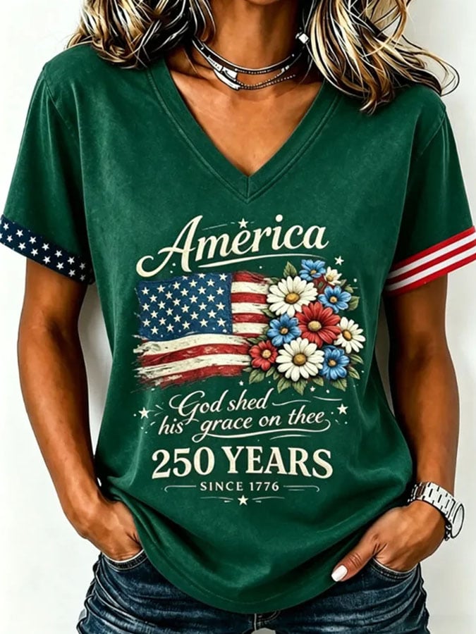 Women's Casual Print Short-Sleeve T-Shirt