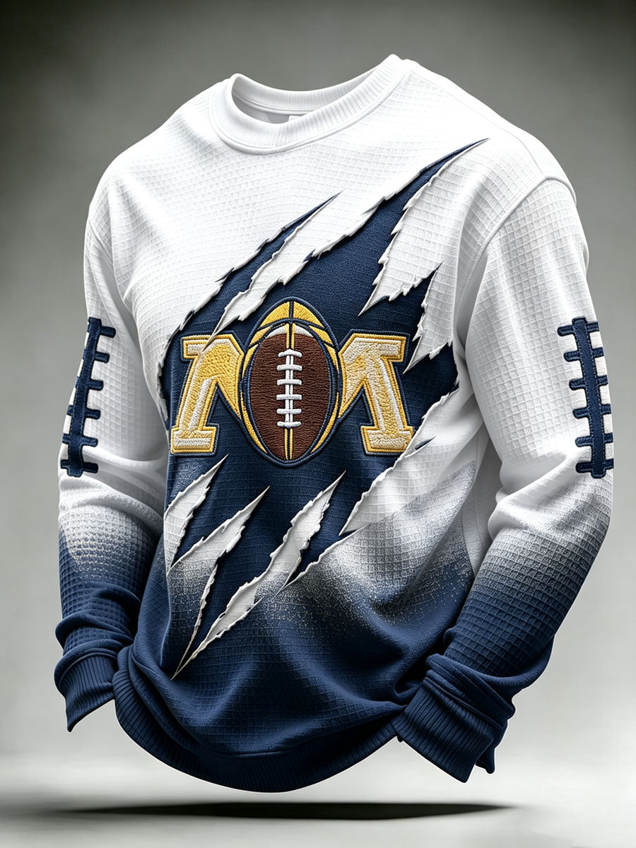 Men'S Rugby Printed Waffle T-Shirt