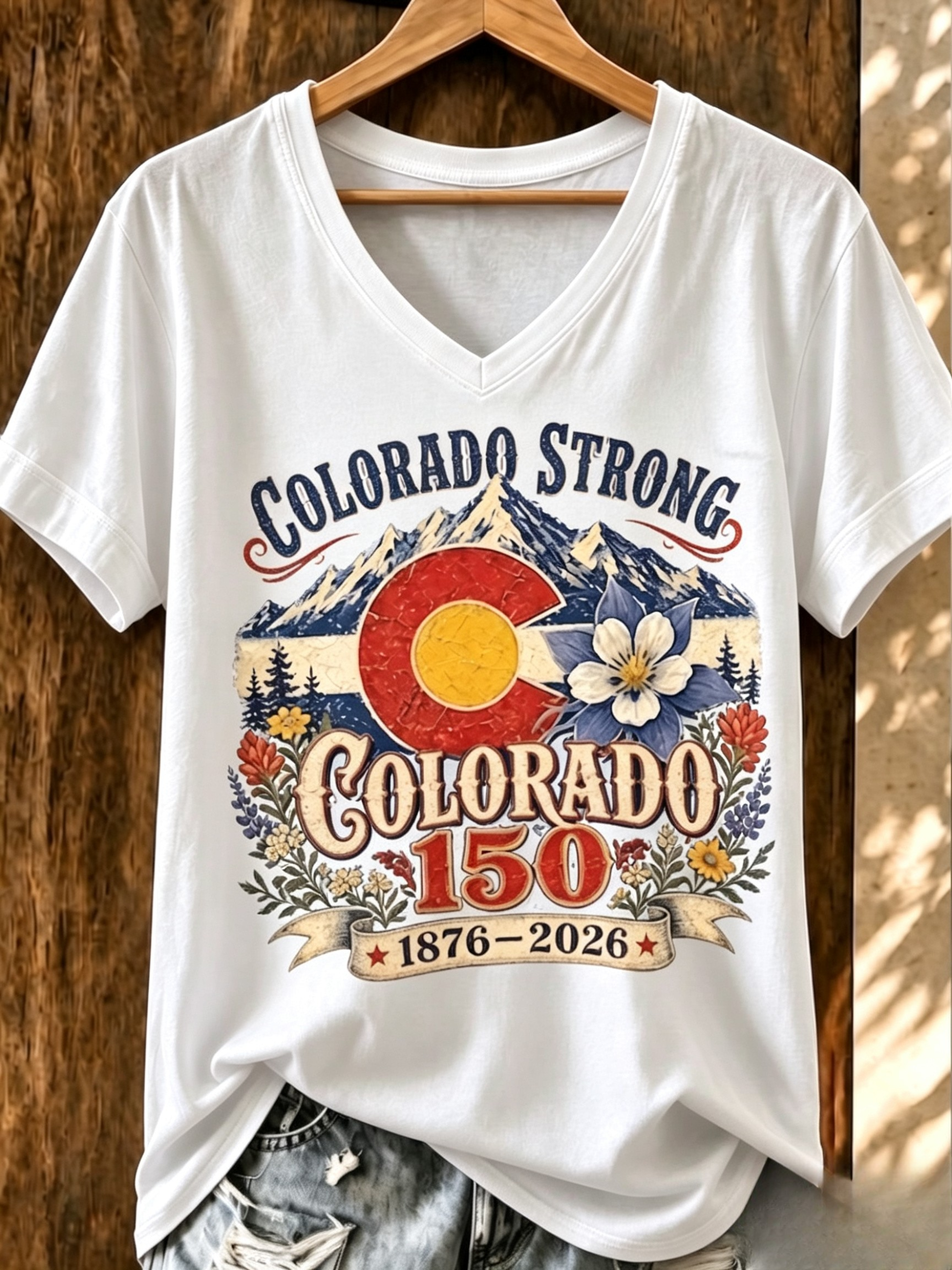 Women's Casual Colorado Strong T-shirt