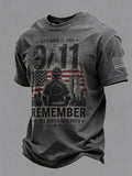Men's "9/11" Memorial Graphic Short-Sleeve Crewneck T-Shirt
