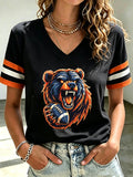 Women'S Football Print Short-Sleeve T-Shirt