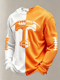 Men'S Football Printed Waffle T-Shirt