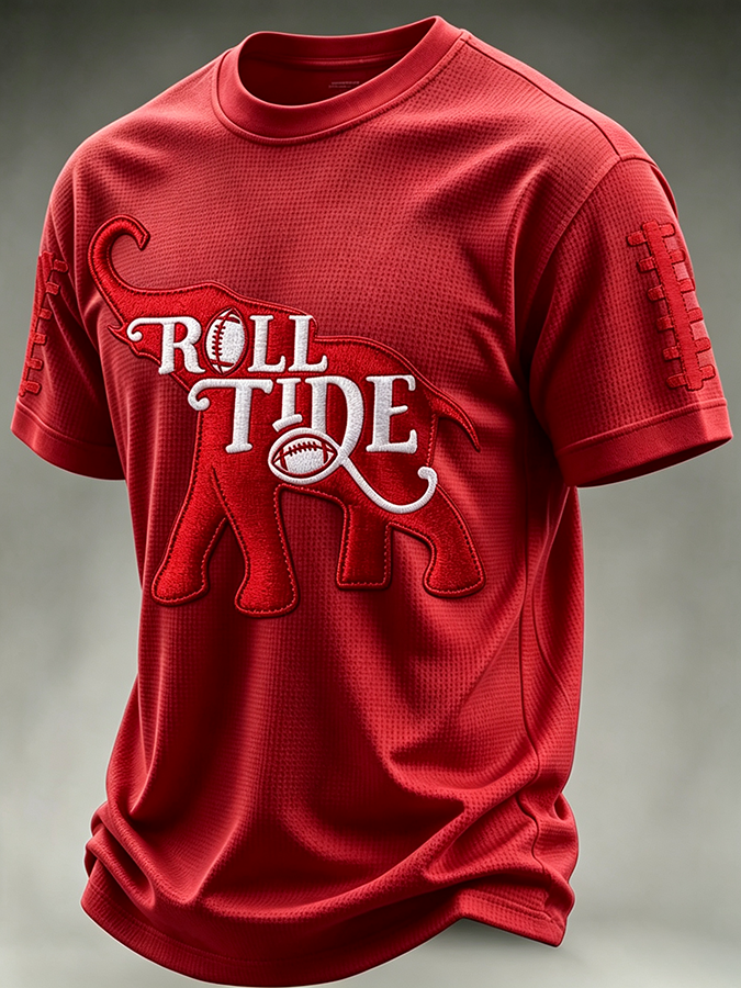Men'S Football Fan Waffle T-Shirt