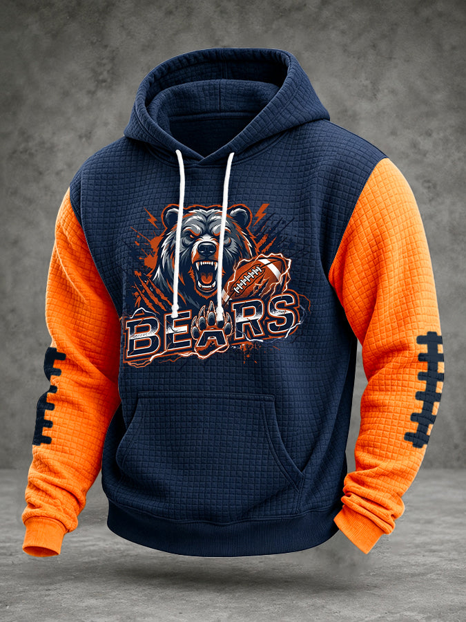 Men'S Football Printed Casual Hoodie