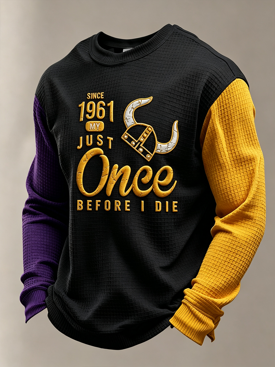 Men'S Football  Printed Waffle T-Shirt