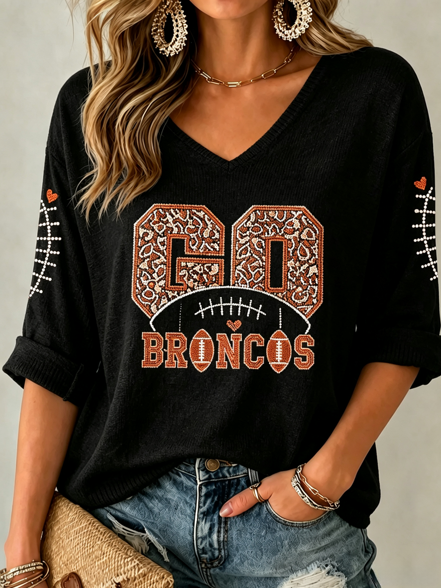 Women'S  Football Lover Casual T-Shirt