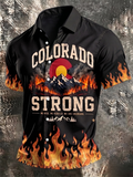 Men'S Colorado Strong Print Short Sleeve T-Shirt