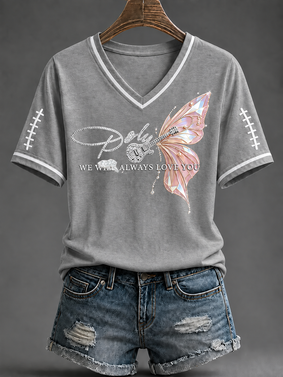 Women's Football Commemorative Printed T-Shirt