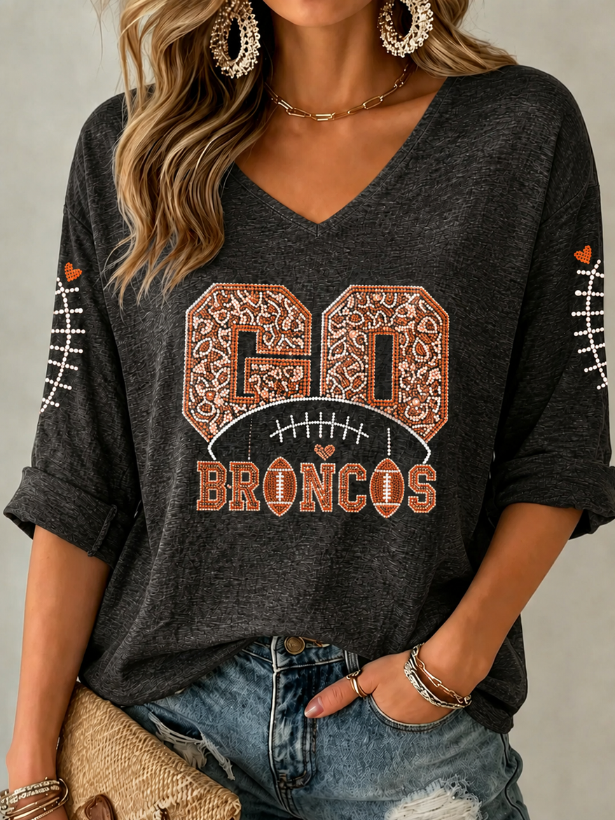 Women'S  Football Lover Casual T-Shirt