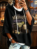 Women's Midnight Margaritas Print Hooded Sweatshirt