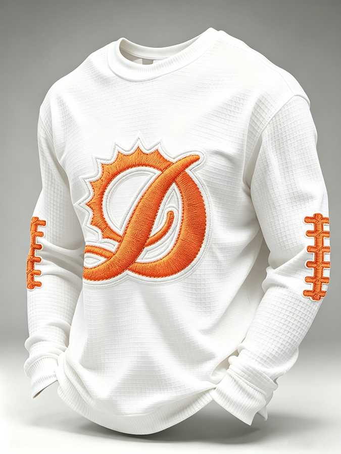 Men'S Retro Football Waffle T-Shirt
