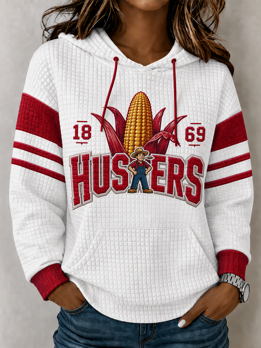 Women's Football Print Sweatshirt