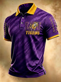 Men's Football Sports Casual Polo Shirt