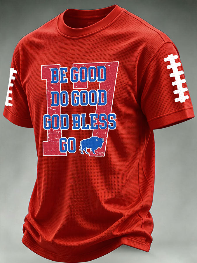 Men'S Football Print Waffle T-Shirt