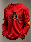 Men'S Football Printed Waffle T-Shirt