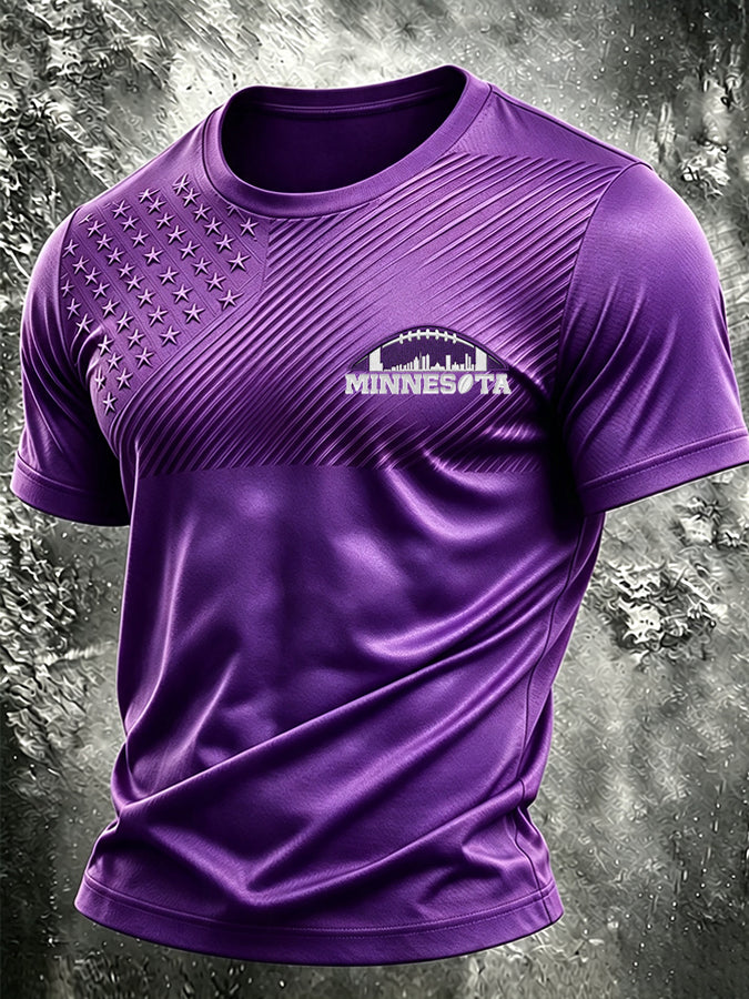 Men's Football Printed Short-Sleeve T-Shirt