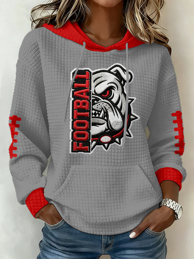 Women's Football Print Sweatshirt