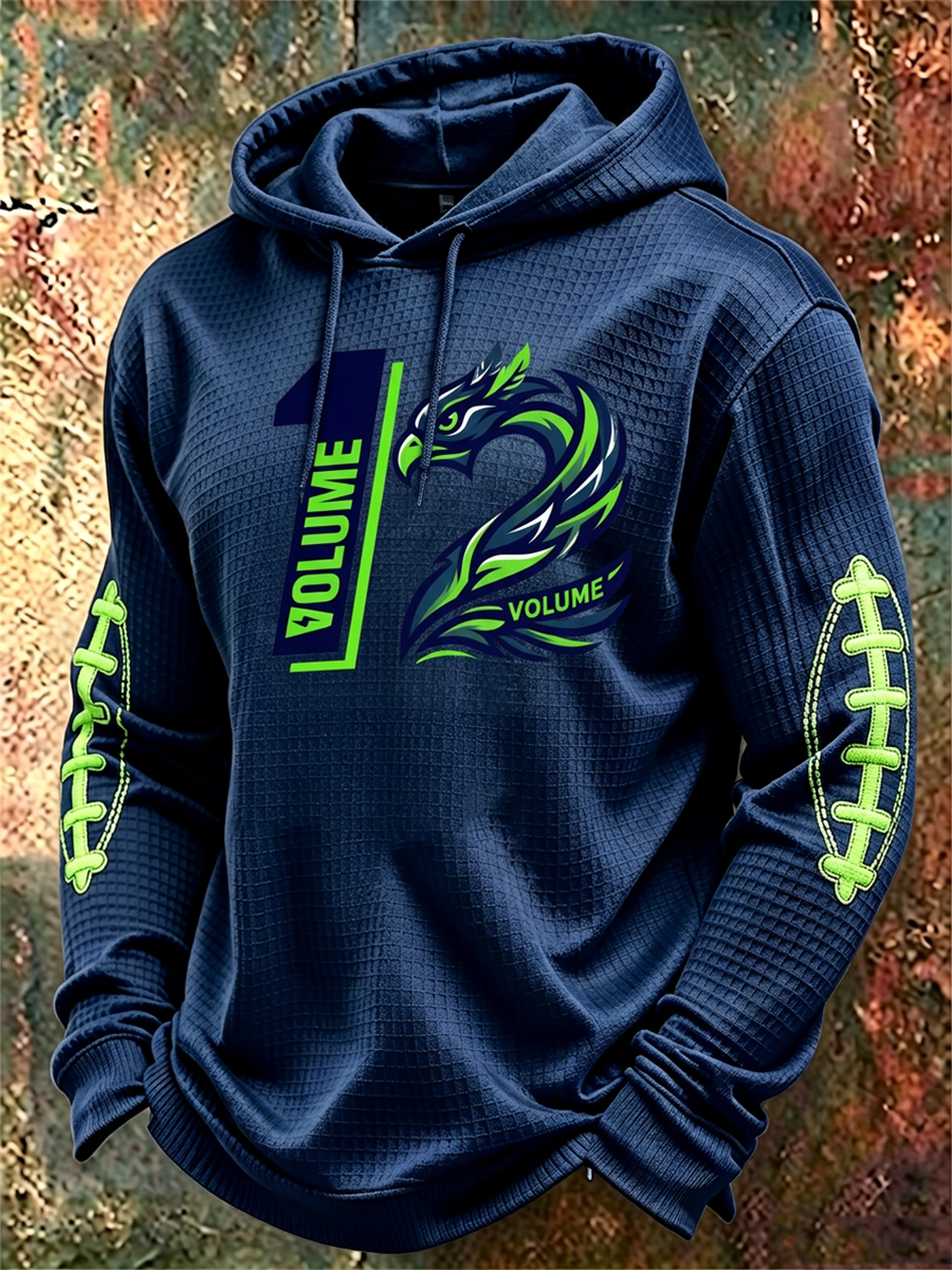 Men'S Rugby Enthusiast Hooded Top