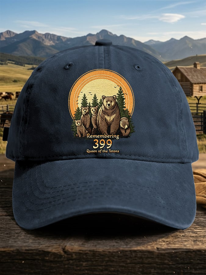 Retro Remembering 399 Queen Of The Tetons Print Baseball Cap
