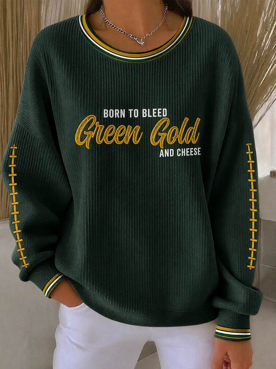 Women'S Football Print Casual Sweatshirt