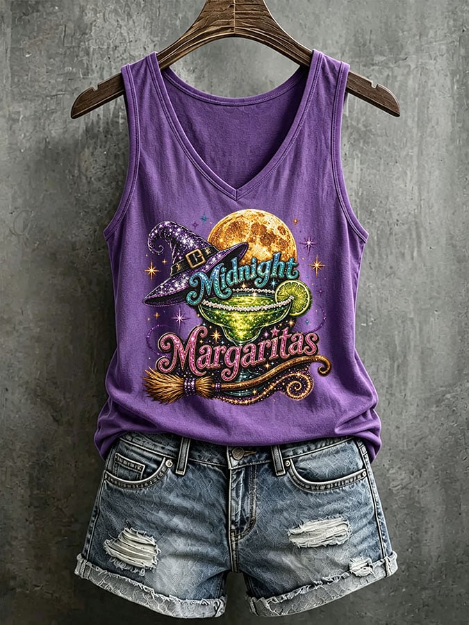 Women's Midnight Margaritas Printed Tank Top