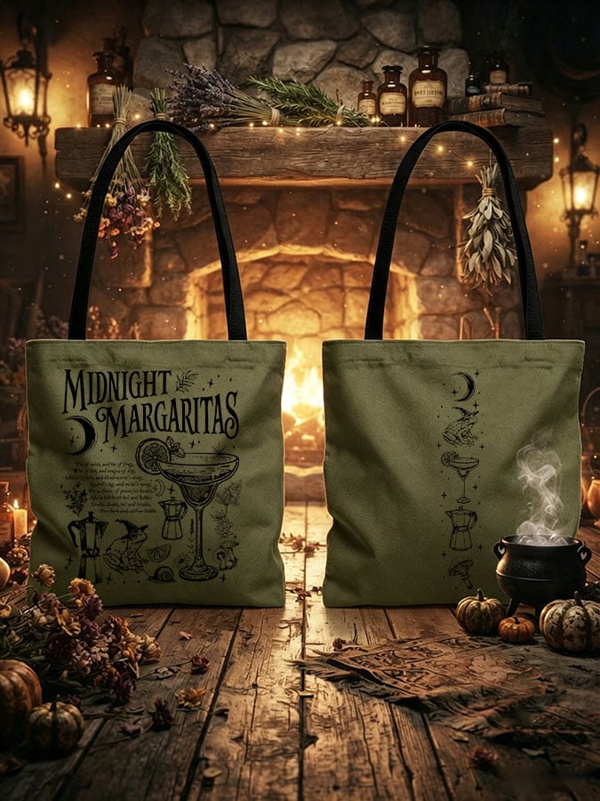 Retro Midnight Margaritas Casual Canvas Bag