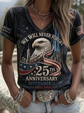 9.11 Never Forget Printed T-Shirts