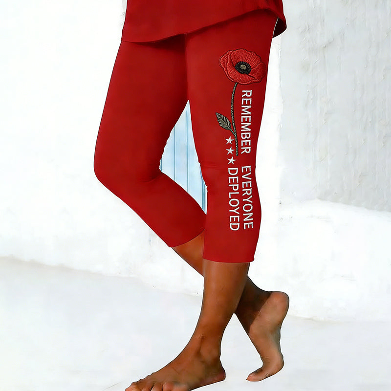 Women's Red Friday Art Print Leggings
