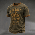 Men's Buffalo Soldier Summer Crew Neck T-Shirt