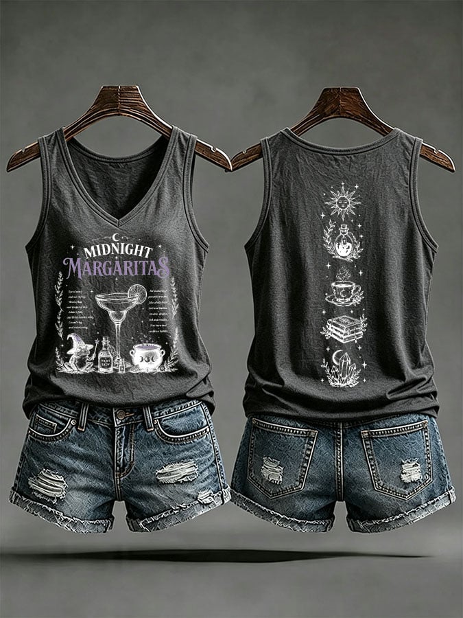 Women's Midnight Margaritas Printed Tank Top