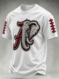 Men'S Football  Printed  Waffle T-Shirt