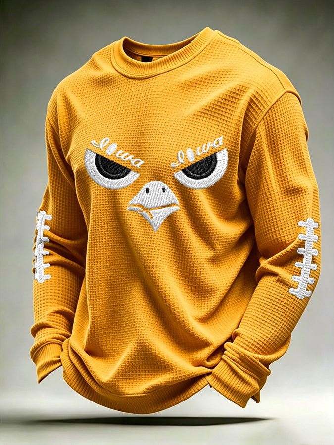 Men'S Football Printed Waffle T-Shirt