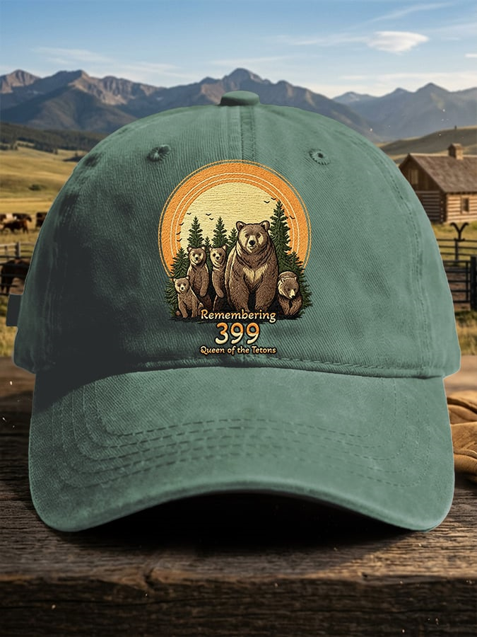 Retro Remembering 399 Queen Of The Tetons Print Baseball Cap