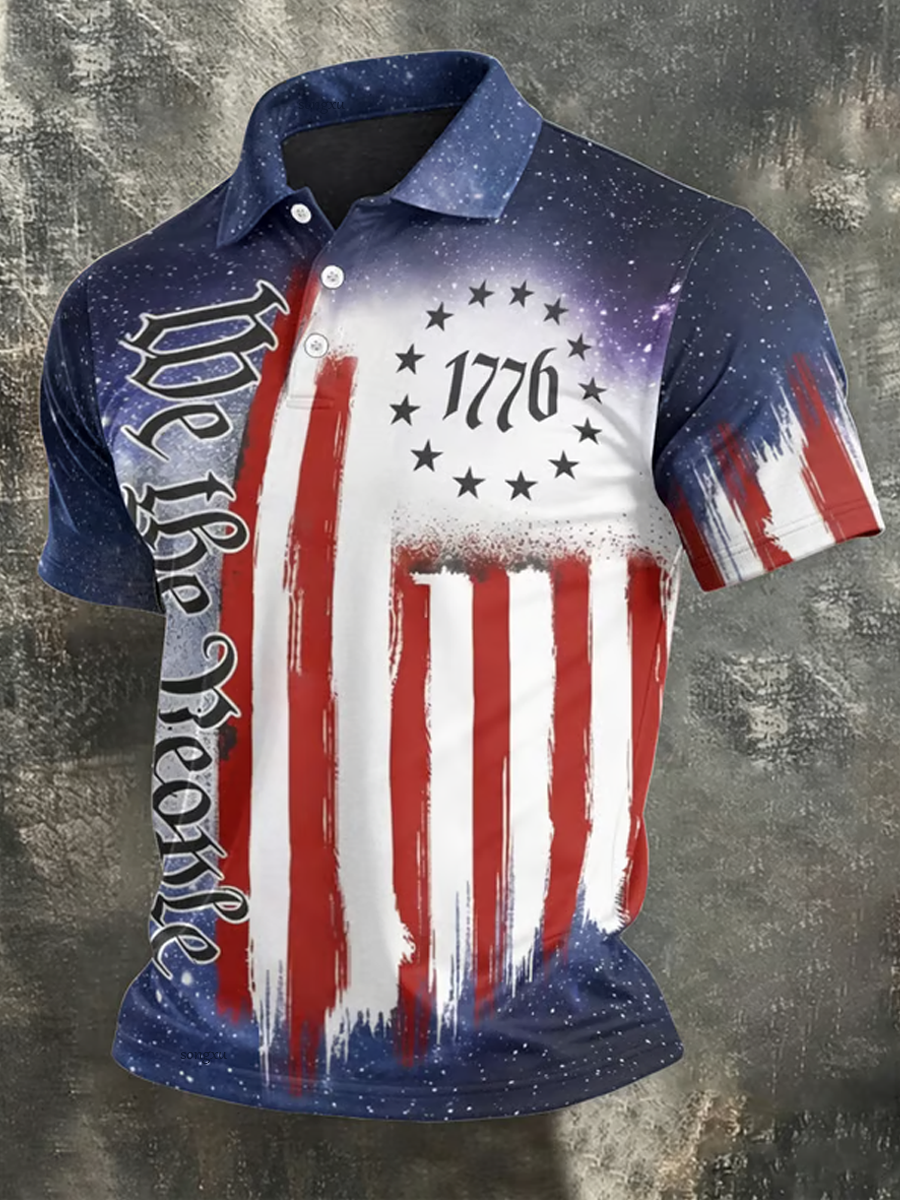 Men's 250th Anniversary Print Business Top