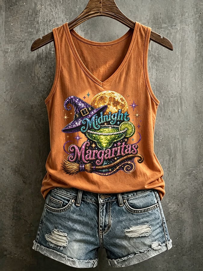 Women's Midnight Margaritas Printed Tank Top