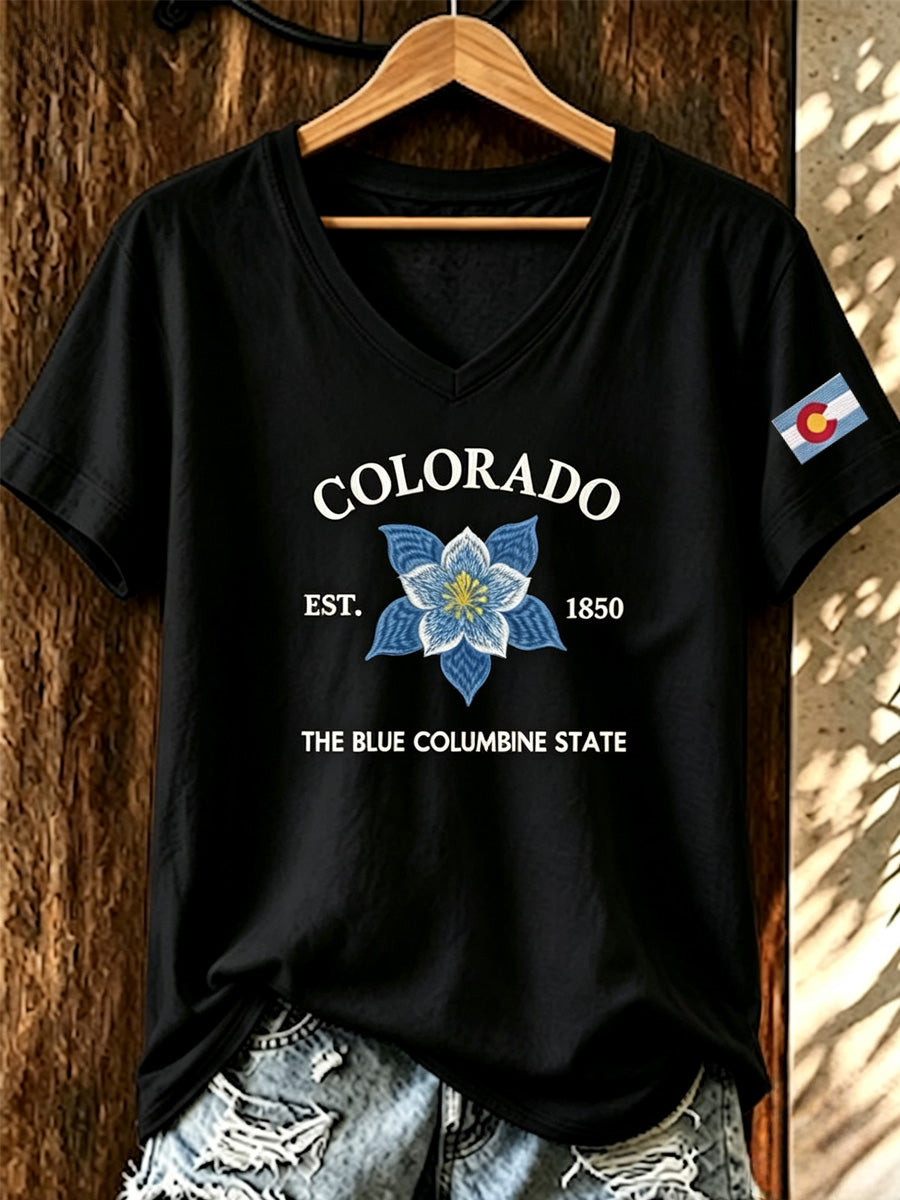 Women's Colorado 150years Anniversary Casual T-shirt