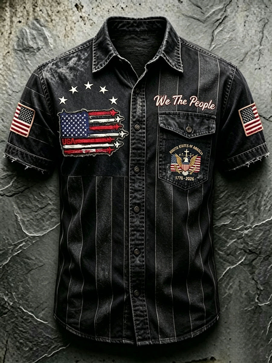 Men'S 250Th Anniversary National Faith Print  Shirt